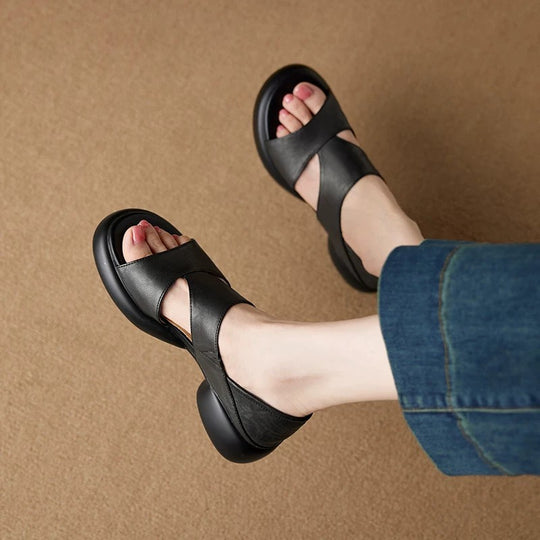 Damen Komfortable Sandalen mit ergonomischem Fußbett EB