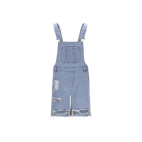 Herren Lässige Jeans-Latzhose EB