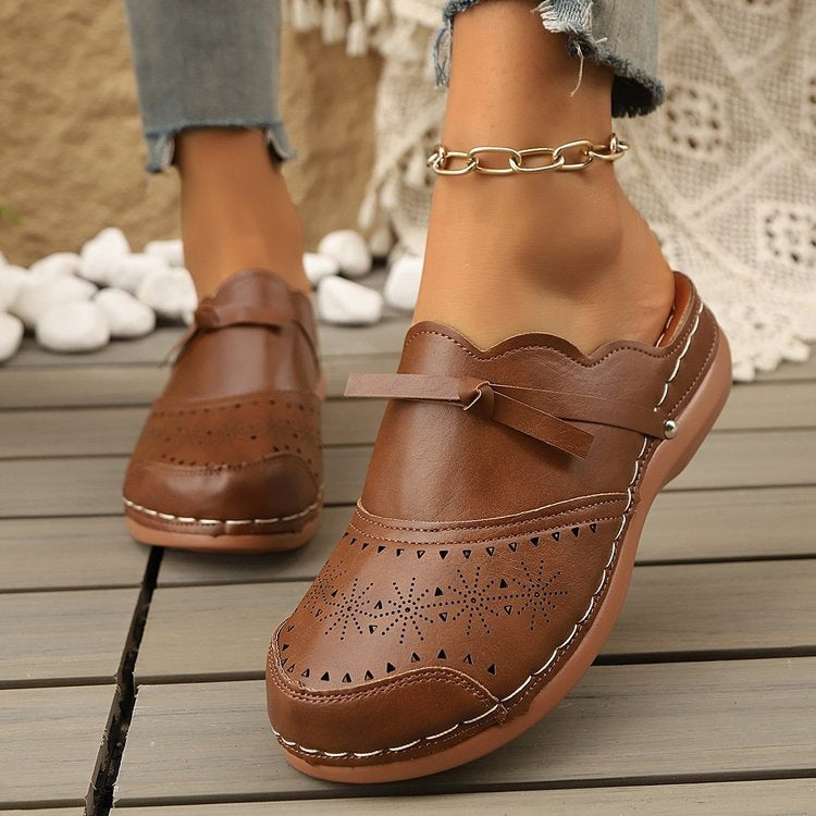 Damen Komfortable und elegante Clogs mit stilvollem Lochdesign EB