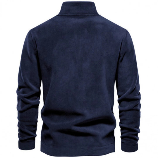Herren Fleece-Pullover mit Stehkragen EB