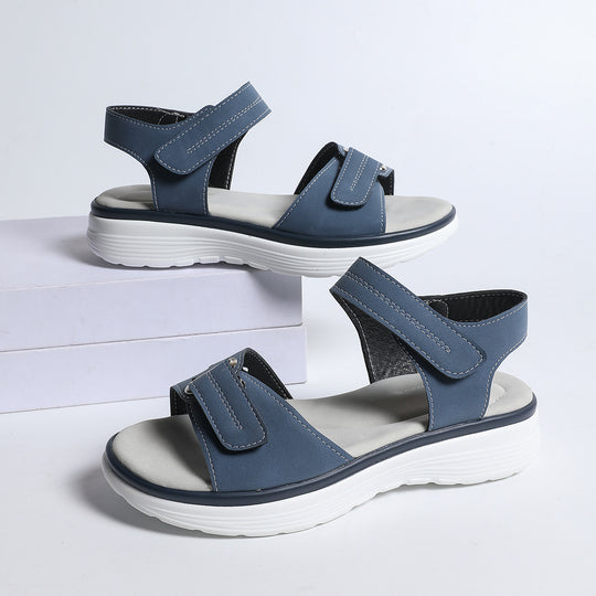Damen Komfortable Sandalen mit verstellbaren Riemen und ergonomischer Sohle EB