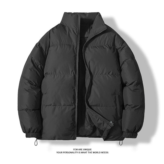 Unisex nan wattierte Steppjacke mit Stehkragen, zwei Taschen und elastischen Bündchen EB