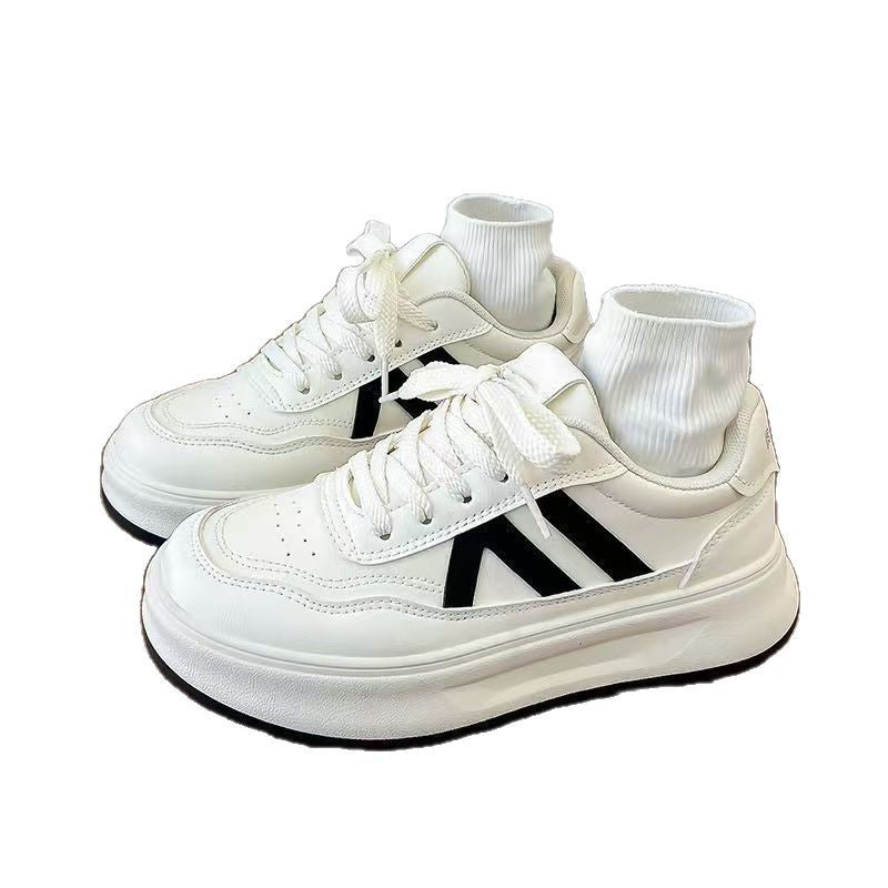 Damen modische Sneakers mit atmungsaktiver Strick-Oberfläche und trendiger Sohle EB