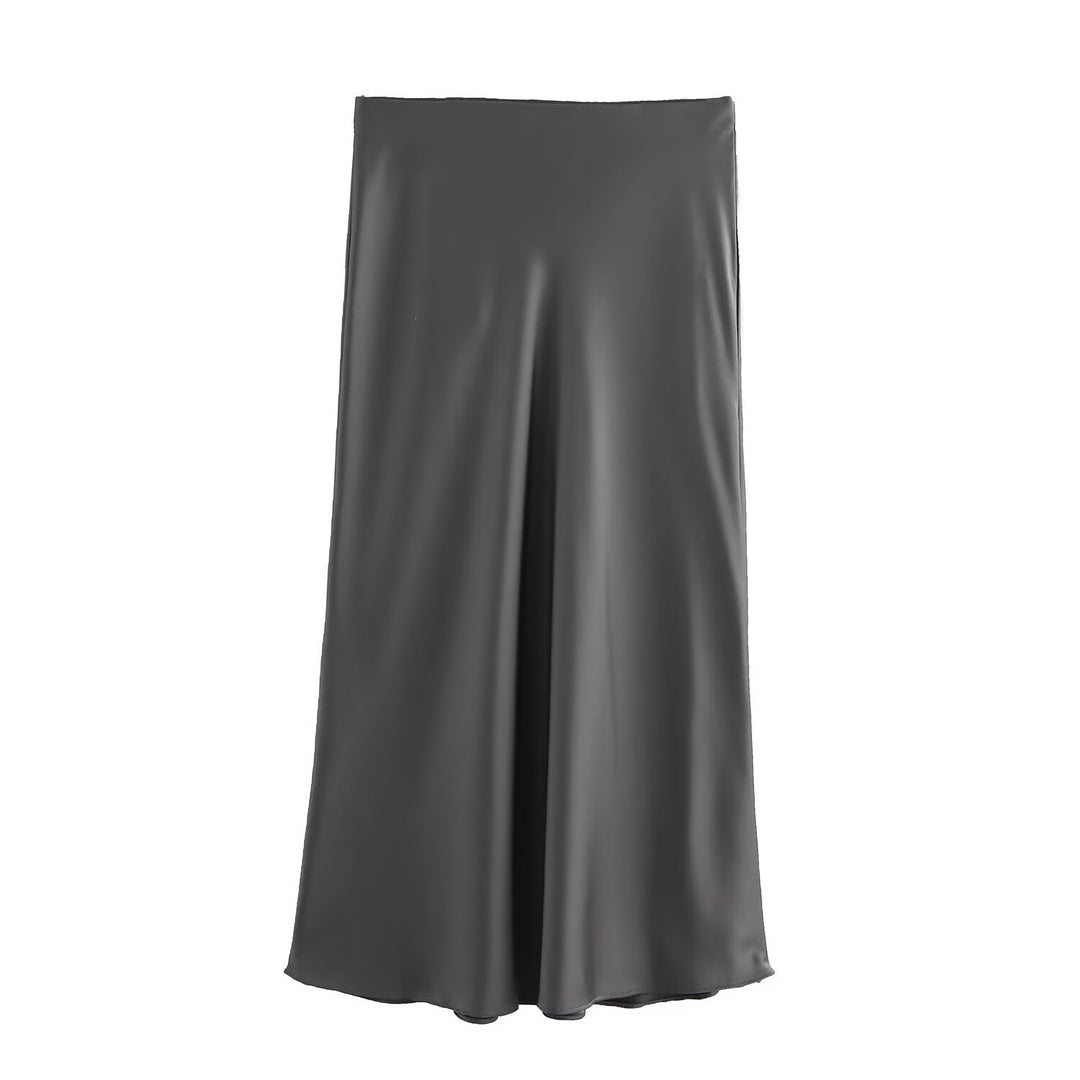 Damen langer Satinrock EB