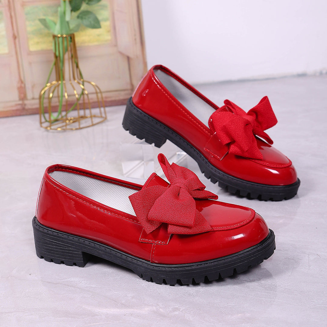 Damen Komfortable Slipper mit modischem Schleifen-Design EB