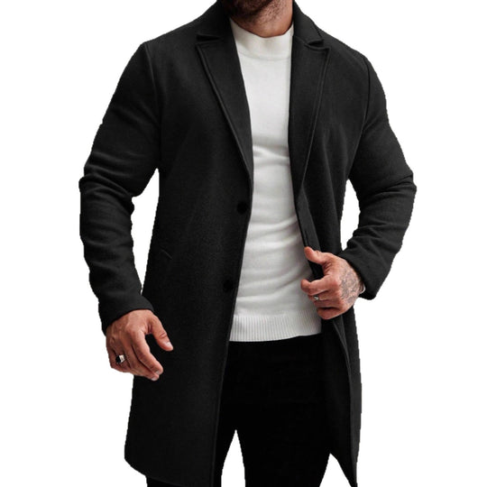 Herren eleganter Wollmantel EB