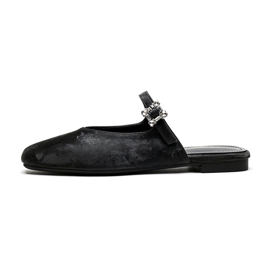 Damen Slingback-Ballerinas mit luxuriösem Schnallenakzent und weichem Obermaterial EB