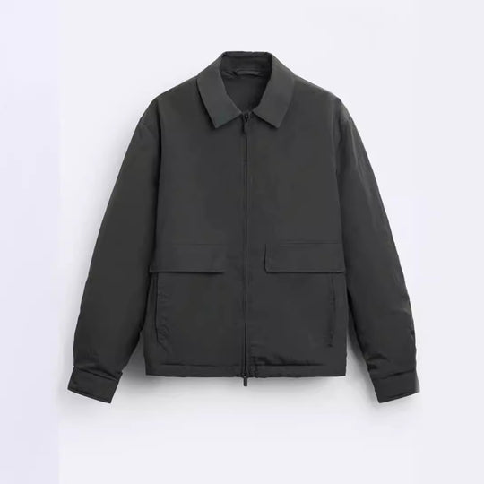Herren lässige Jacke mit praktischen Taschen und modernem Schnitt EB