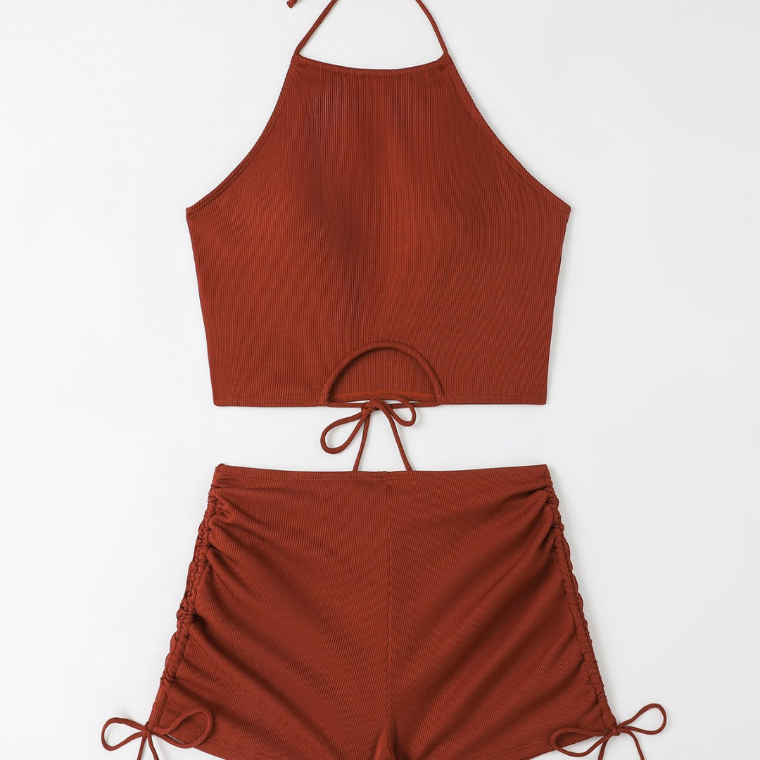 Damen Freizeit-Bikini-Set mit Raffungen EB