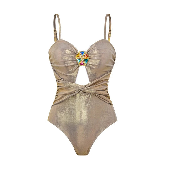 Damen Badeanzug-Set mit raffiniertem Schnitt und vielseitigem Maxirock EB