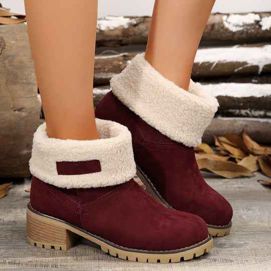Damen Stiefeletten mit kuscheligem Futter und rutschfester Sohle EB