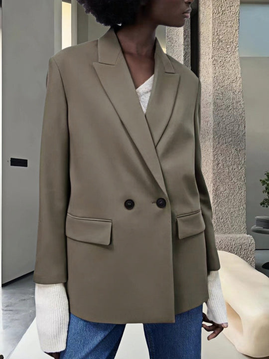 Damen Modischer und eleganter Oversized Blazer EB