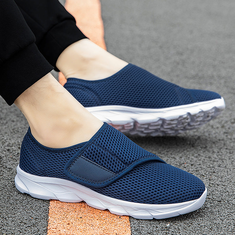 Damen Atmungsaktive Slip-On Sneakers mit elastischem Riemen EB