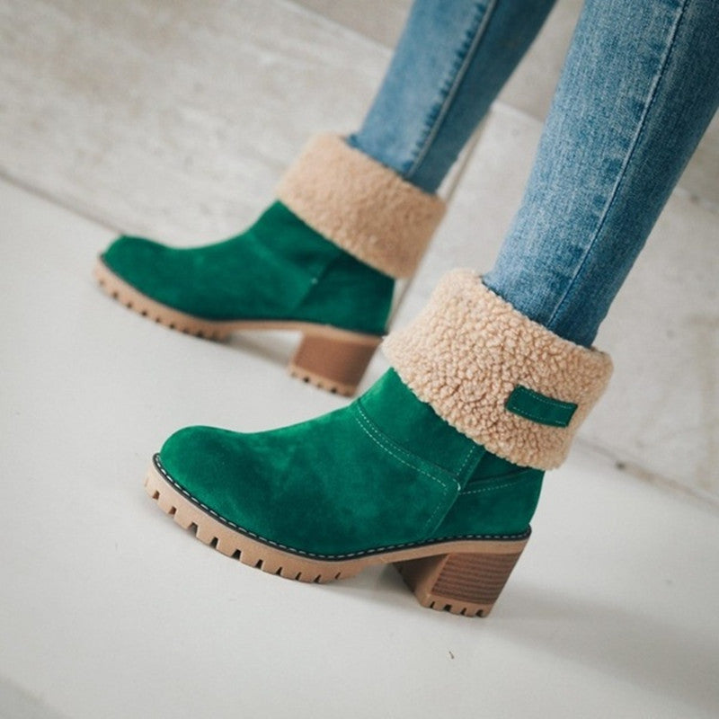 Damen Stiefeletten mit warmem Futter und rutschfester Sohle EB