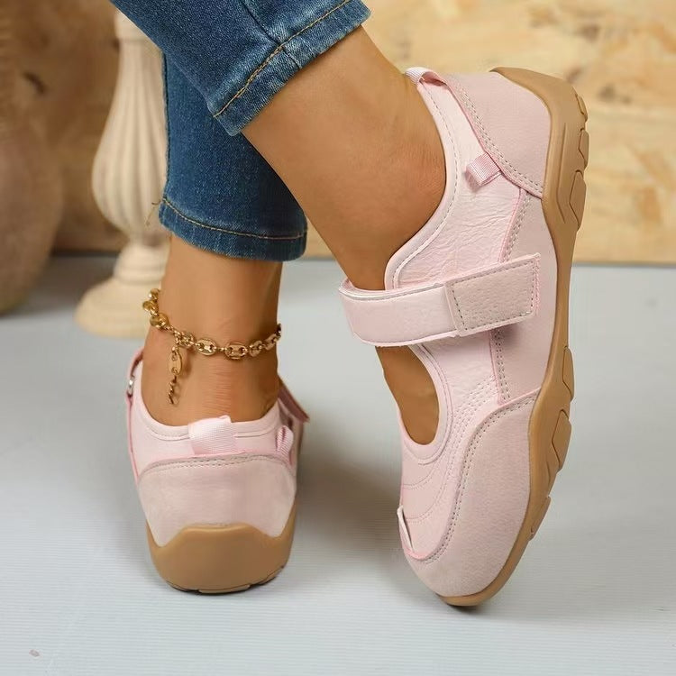 Damen Komfortable Klett-Schuhe mit atmungsaktivem Obermaterial und ergonomischer Sohle EB