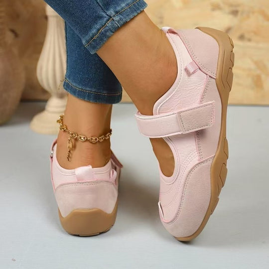 Damen Komfortable Klett-Schuhe mit atmungsaktivem Obermaterial und ergonomischer Sohle EB