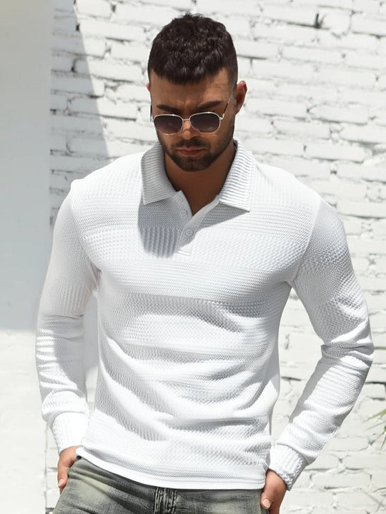 Herren Langarm Poloshirt EB