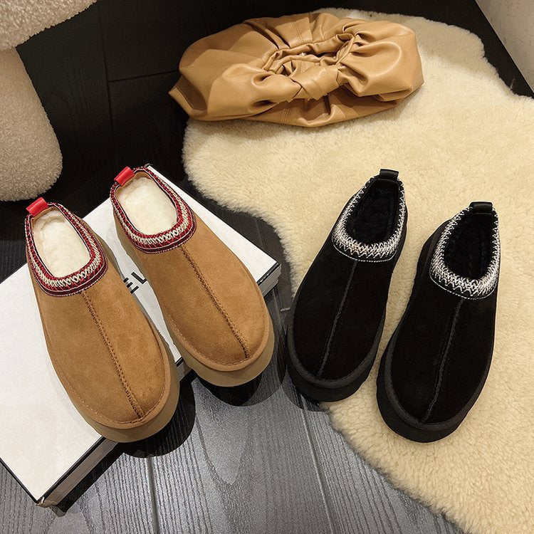Damen Komfortable Slipper mit elastischem Einstieg und weichem Futter EB