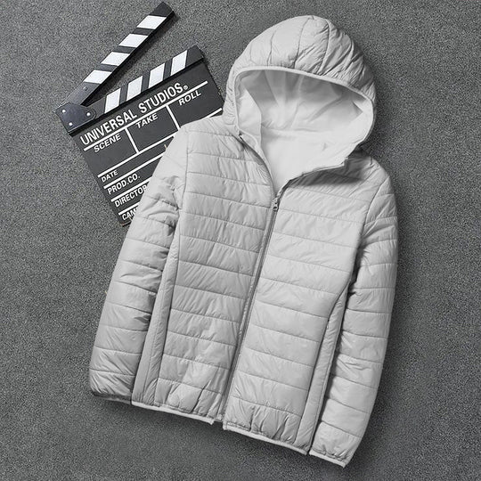 Herren nan ultraleichte Kapuzen-Steppjacke mit Packfunktion und winddichtem Shell EB