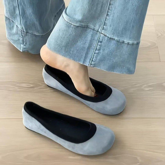 Damen Ballerinas mit Leopardenmuster und komfortablem Innenfutter EB
