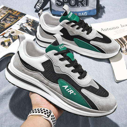 Damen modische Freizeit Sneakers mit atmungsaktiver Mesh-Oberfläche und dämpfender Sohle EB