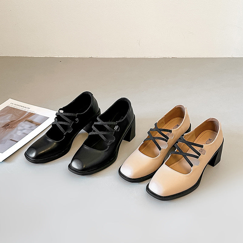 Damen Elegante Mary Jane Pumps mit modischen Riemchen EB