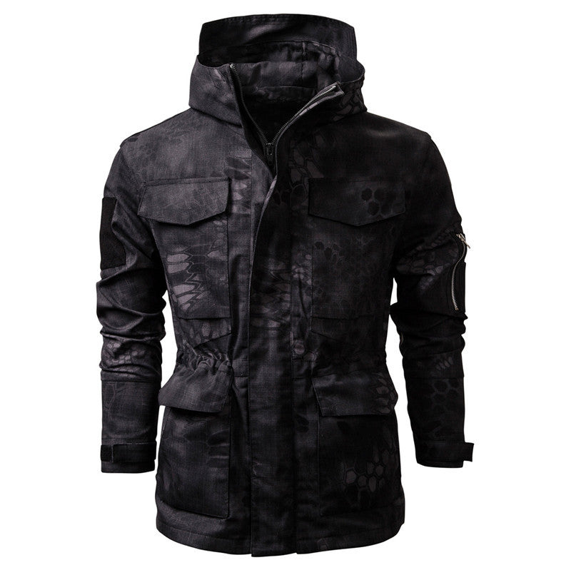 Herren Outdoor-Jacke mit camouflage Design und praktischen Taschen EB