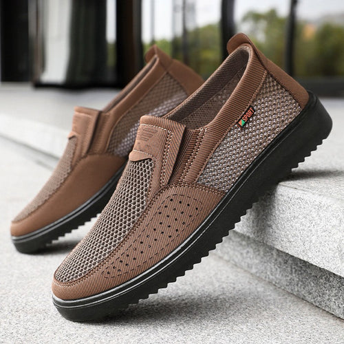 Damen Sportliche Slip-On Sneakers mit atmungsaktivem Obermaterial EB