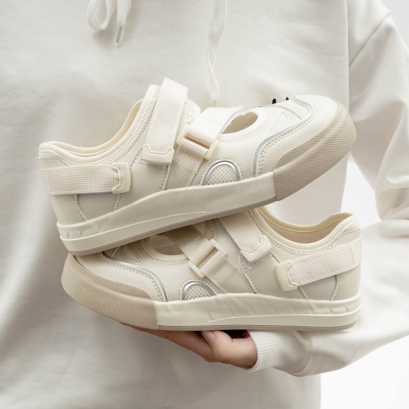 Damen Sneakers mit praktischem Klettverschluss und atmungsaktiver Oberflächenstruktur EB