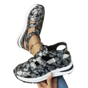 Damen modische Sneaker mit floralem Design EB