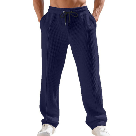 Herren Sportliche Freizeithose mit elastischem Bund und strukturiertem Gewebe EB