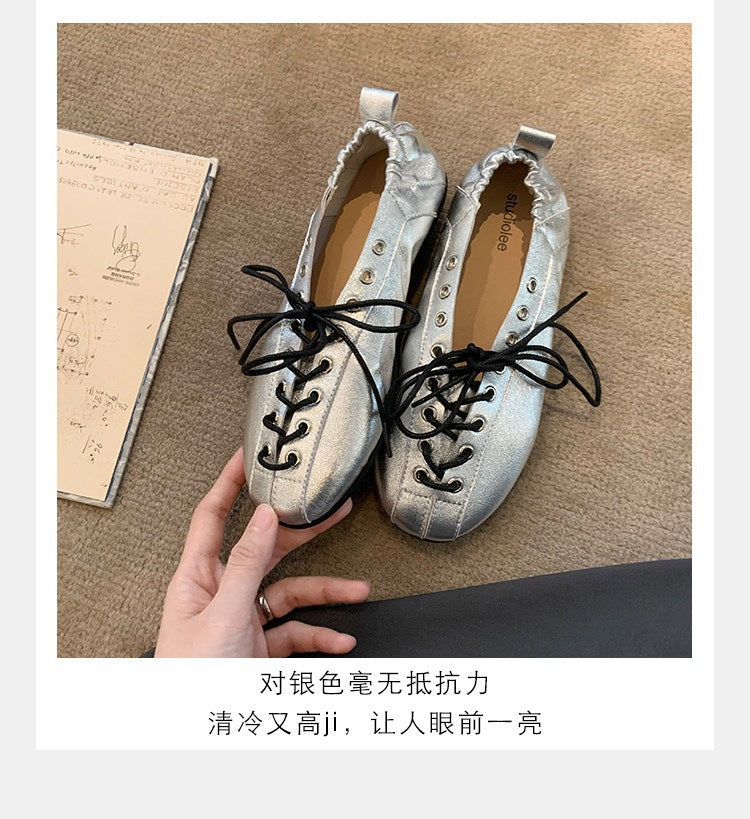 Damen Freizeit-Sneaker aus feinem Leder mit raffiniertem Geflecht EB