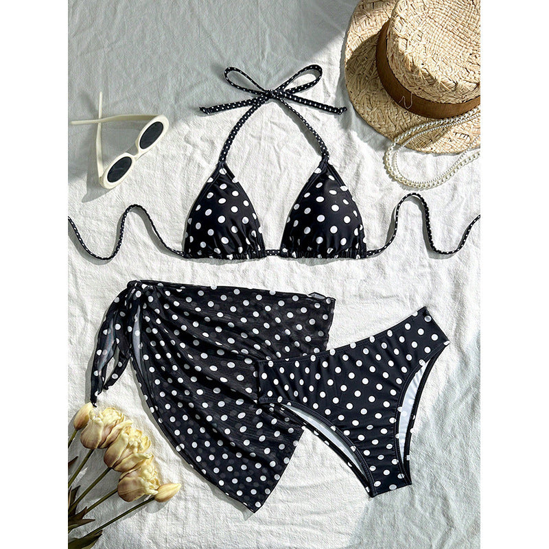 Damen Triangel-Bikini mit elegantem Wickelrock EB
