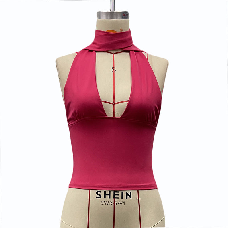 Damen Neckholder-Top mit verspieltem Design EB
