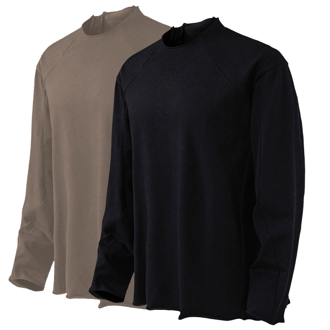 Herren lässiges Langarmshirt mit modernem Schnitt und atmungsaktiver Baumwollqualität EB
