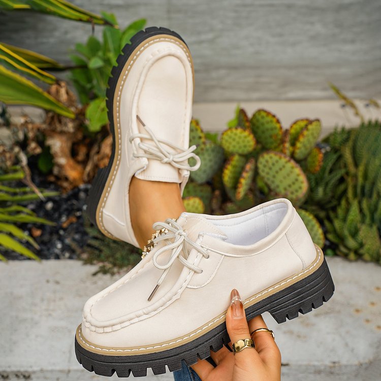 Damen Komfortable Walking-Schuhe mit stabiler Profilsohle und lässigem Design EB