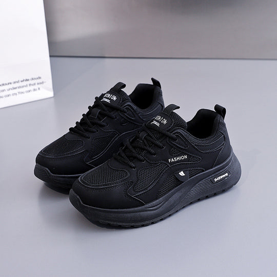 Damen Komfortable Fitness-Sneaker mit stoßdämpfender Sohle und atmungsaktiven Einsätzen EB