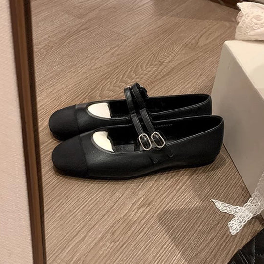 Damen Ballerinas mit dekorativem Riemen und komfortabler Innensohle EB