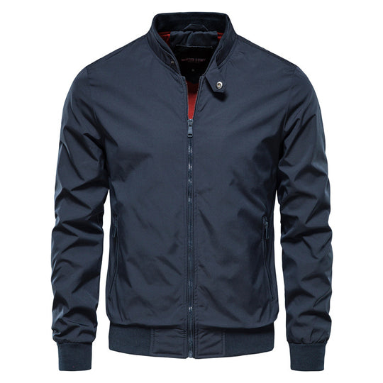Herren leichte Flugjacke mit praktischen Taschen und Reißverschluss EB