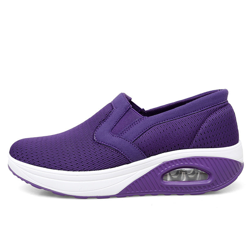 Damen Atmungsaktive Slip-On Sneakers mit dämpfender Sohle und flexiblem Design EB
