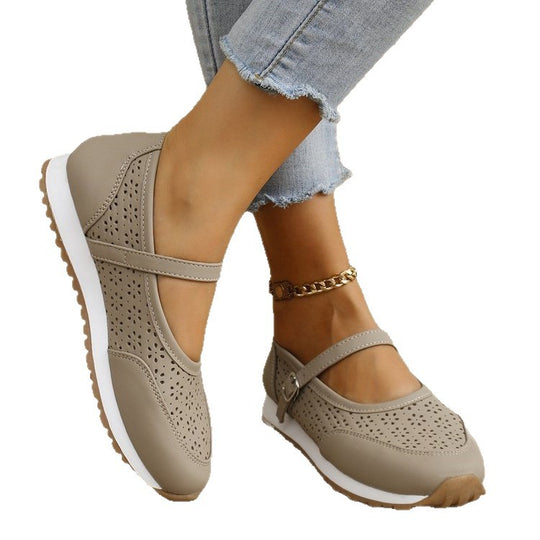 Damen Komfortable Riemchen-Slipper EB