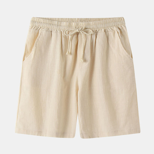 Herren Bermuda-Shorts mit elastischem Bund und seitlichen Taschen EB