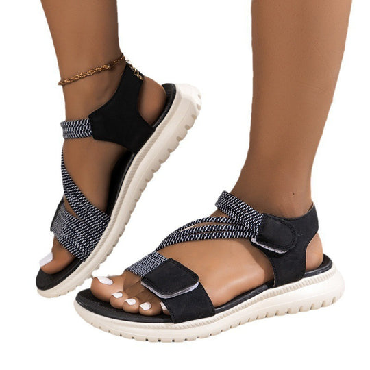 Damen Sportliche Riemchen-Sandalen mit ergonomischem Design EB