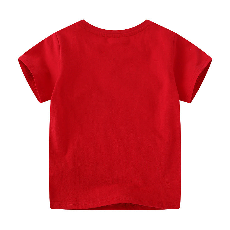 Jungen T-Shirt mit bunten Dinosaurierapplikationen EB