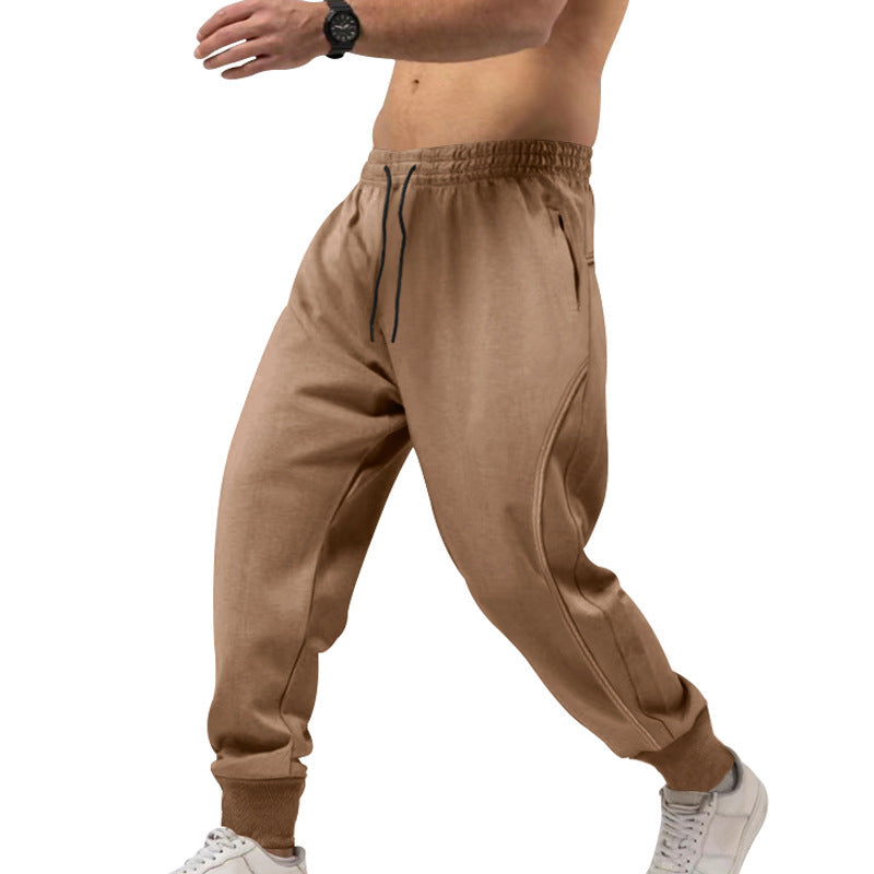 Herren sportliche Jogginghose mit elastischem Bund und Taschen EB