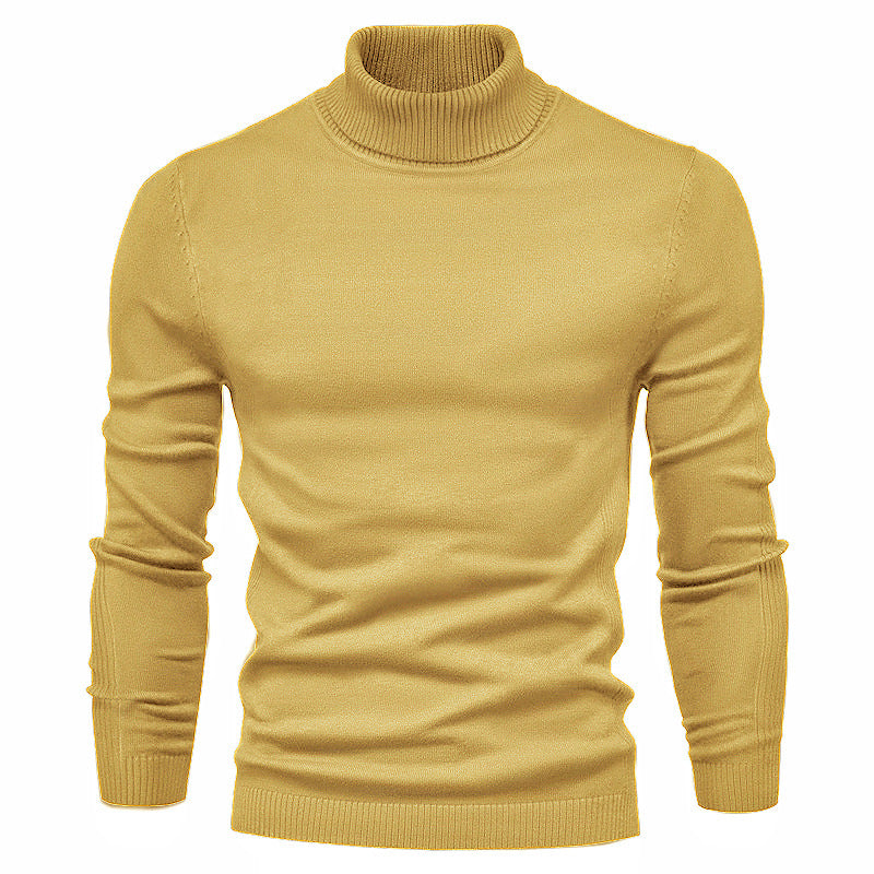 Herren Grober Rollkragenpullover aus wärmendem Material mit strukturierter Oberfläche EB