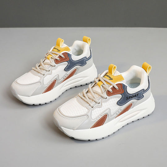 Damen Sportliche Sneaker mit atmungsaktivem Mesh-Obermaterial und dämpfender Laufsohle EB