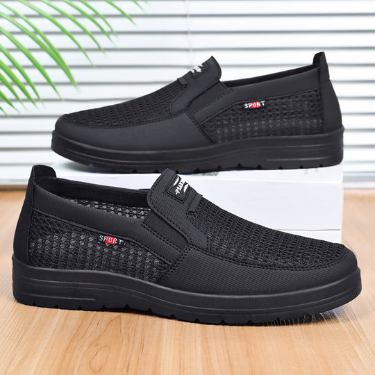 Damen Sportliche Slip-On Schuhe mit elastischem Mesh-Obermaterial und rutschfester Sohle EB
