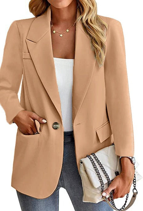 Damen Blazer mit modischen Taschen und elegantem Schnitt EB