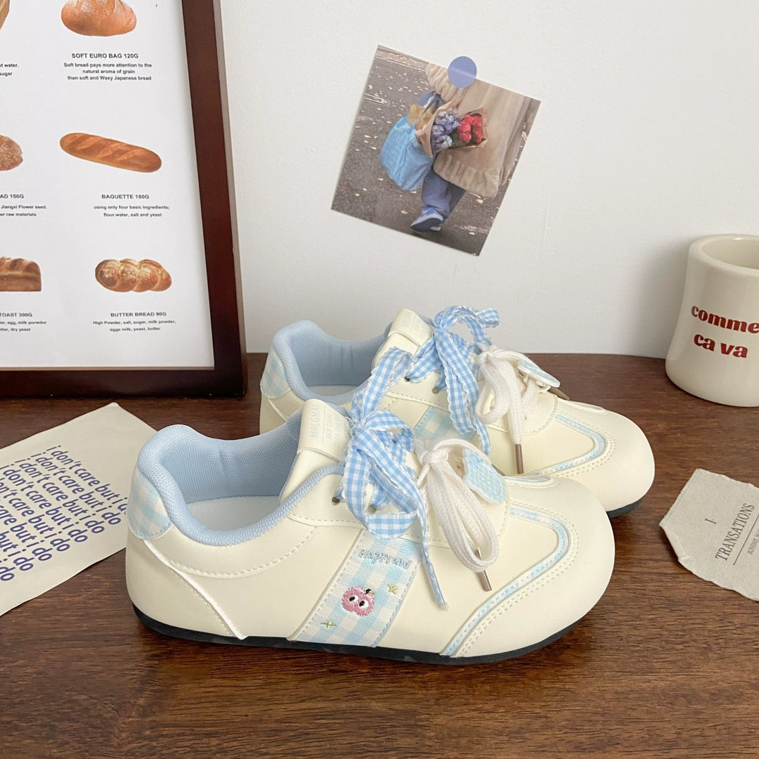 Damen Komfortable Sneakers mit verspielten Schleifendetails EB